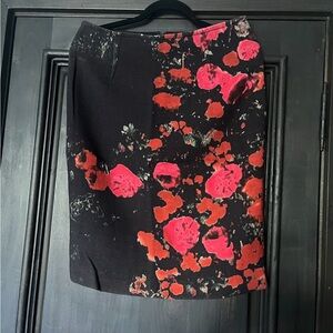 Vibrant Floral Pencil Skirt